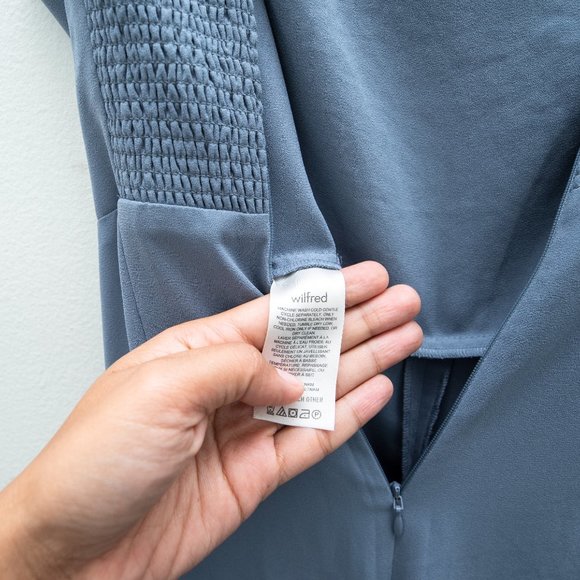 Aritzia Wilfred Spaghetti Strap Jumpsuit Granite Blue - Picture 5 of 5